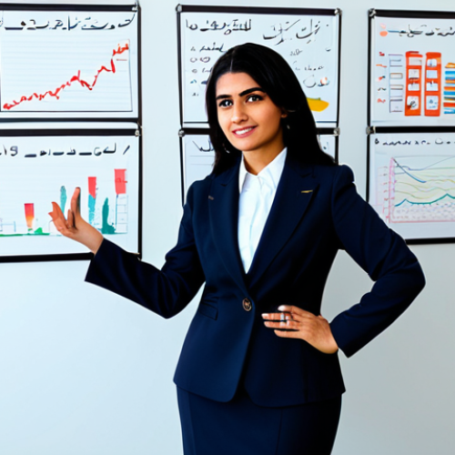 Overcoming Fears**

"A professional Arab businesswoman, fully clothed in a stylish and modest business suit, confidently standing in front of a large whiteboard covered in motivational quotes and diagrams, safe for work, perfect anatomy, correct proportions, natural pose, well-formed hands, proper finger count, natural body proportions, professional, modest clothing, family-friendly, appropriate content. The background is a bright, modern office space with Arabic calligraphy art on the walls. High quality, professional photography."

**