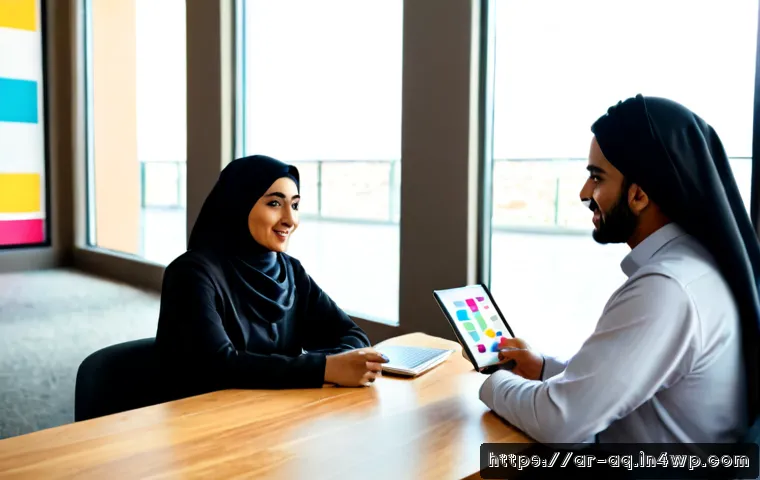 피드백을 통한 고객의 목소리 수렴하기 - Photorealistic customer feedback meeting in a modern Middle Eastern office, diverse Arab business te...